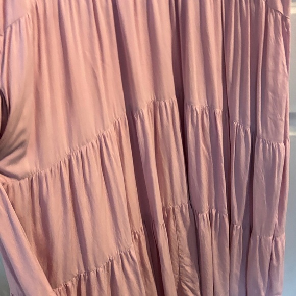 Pink/ lavender Tiered Women's Dress - Picture 4 of 5